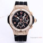 HB factory Hublot Big Bang Original Chronograph 4100 Watch Rose Gold Bust Down